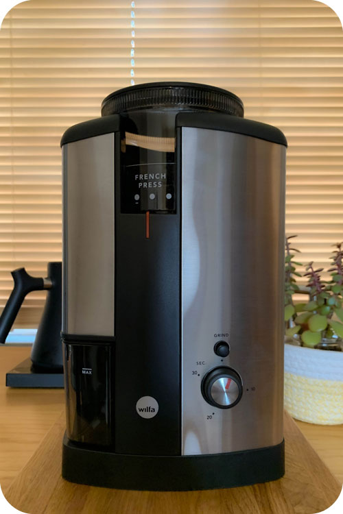 Wilfa Savour Grinder - Best Home Grinder Filter Silver Black